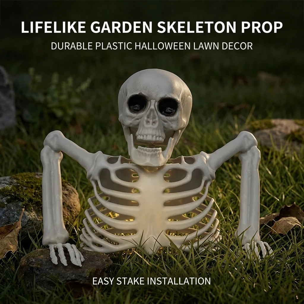 Halloween Realistic Skeleton Ornament with Movable Joints