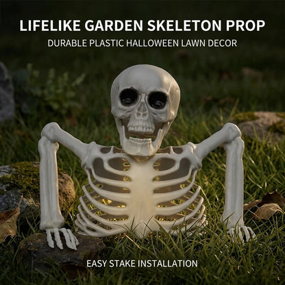 Halloween Realistic Skeleton Ornament with Movable Joints