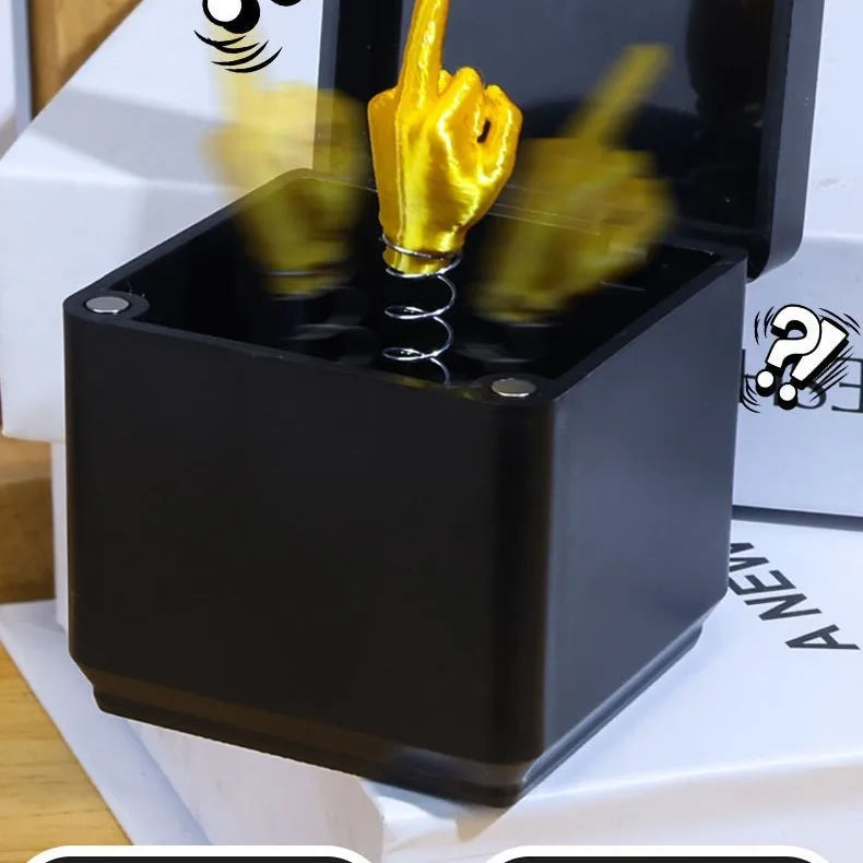 Christmas Interesting Prank Gift Middle Finger in Box