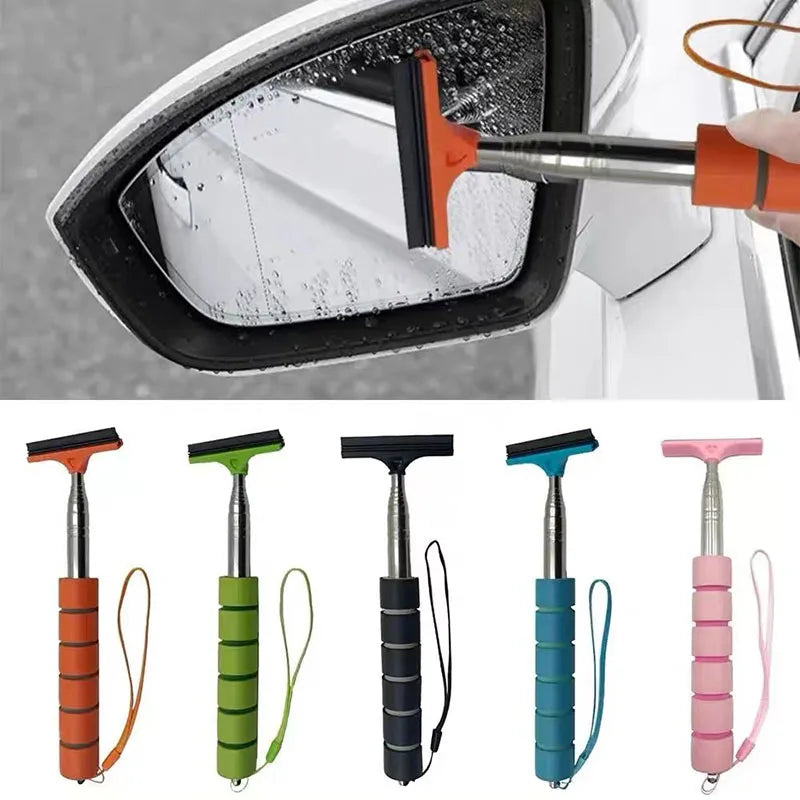 Car Rearview Mirror Wiper Cleaning Tool Auto Glass Mist Cleaner Scraper