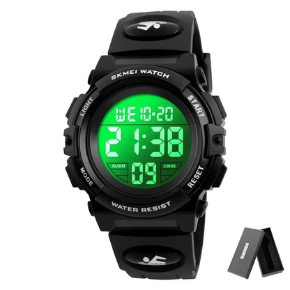 SKMEI 1266  Boys Girls Watch Alarm Clock 5Bar Waterproof Kids Wristwatches