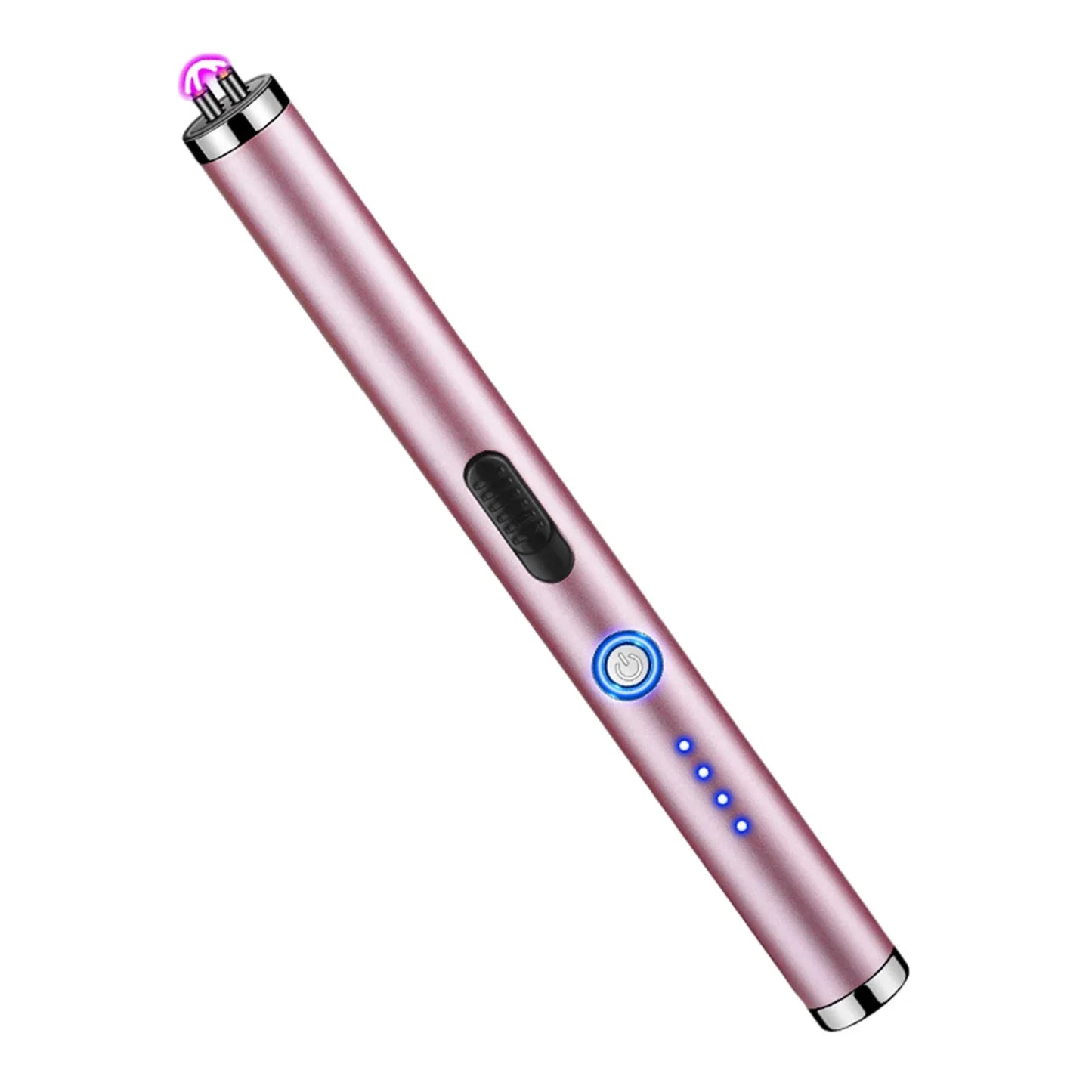 Metal Long Windproof Pulse Arc Flameless USB Plasma Electric Lighter