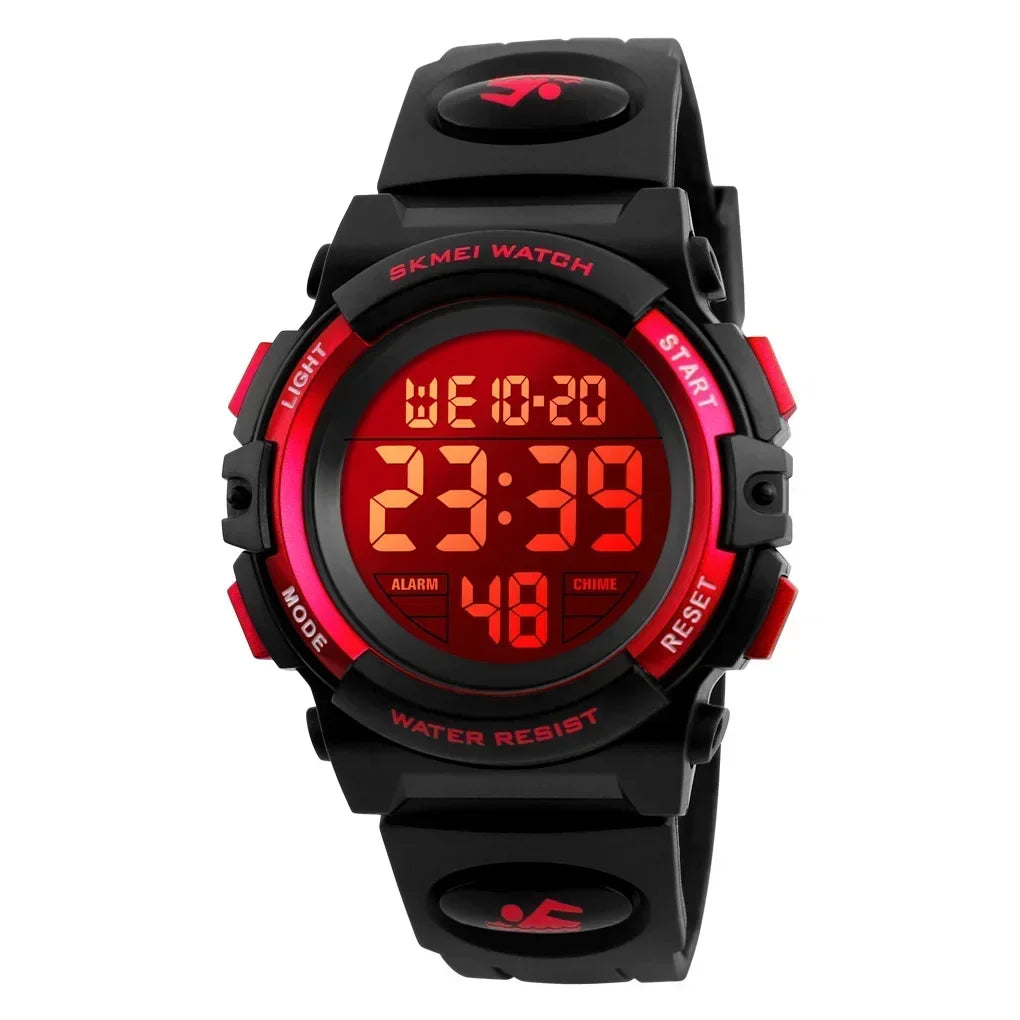 SKMEI 1266  Boys Girls Watch Alarm Clock 5Bar Waterproof Kids Wristwatches