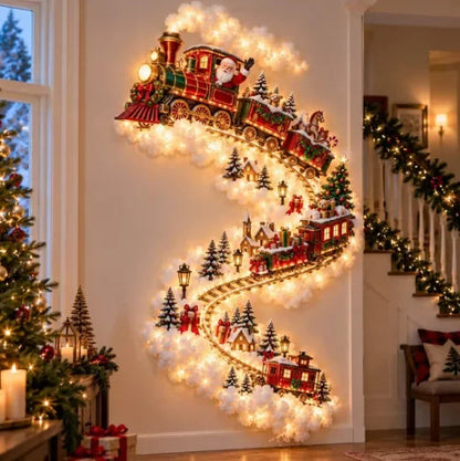 Christmas Magic Trail Wall Light-LED Glowing Christmas Scene Wall Decoration