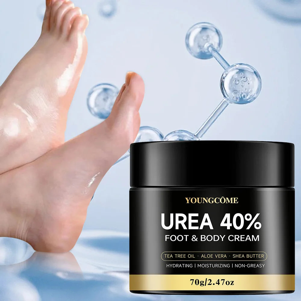 Intensive Repair Moisturizer for Dry Cracked Feet, Heels, Knees & Hands, Dead Skin Remover