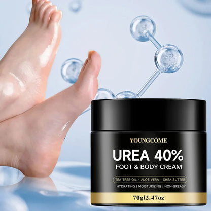 Intensive Repair Moisturizer for Dry Cracked Feet, Heels, Knees & Hands, Dead Skin Remover
