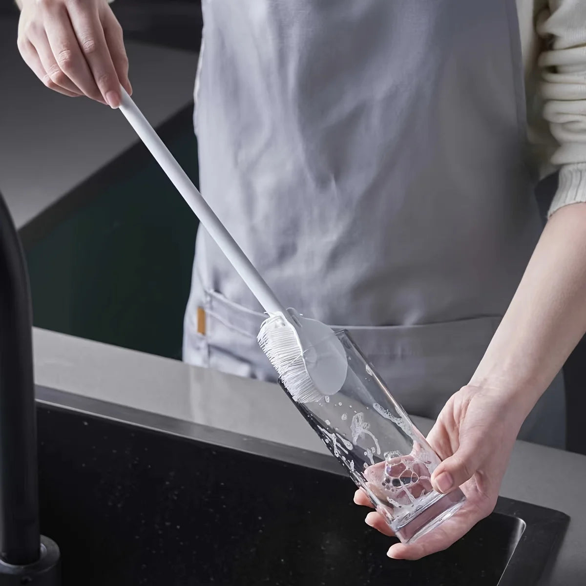 Foldable 360-degree comprehensive cleaning silicone brush