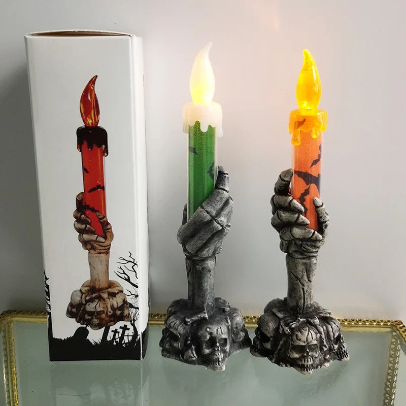 Halloween Skeletons Ghost Party Candles Pumpkin Party Happy Halloween Party