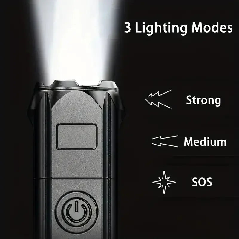 Rechargeable USB Waterproof Zoom Fishing Hunting Camping Torch
