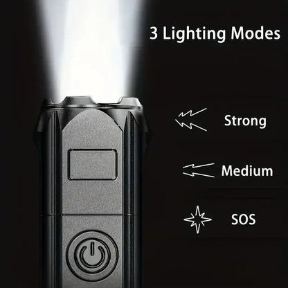 Rechargeable USB Waterproof Zoom Fishing Hunting Camping Torch