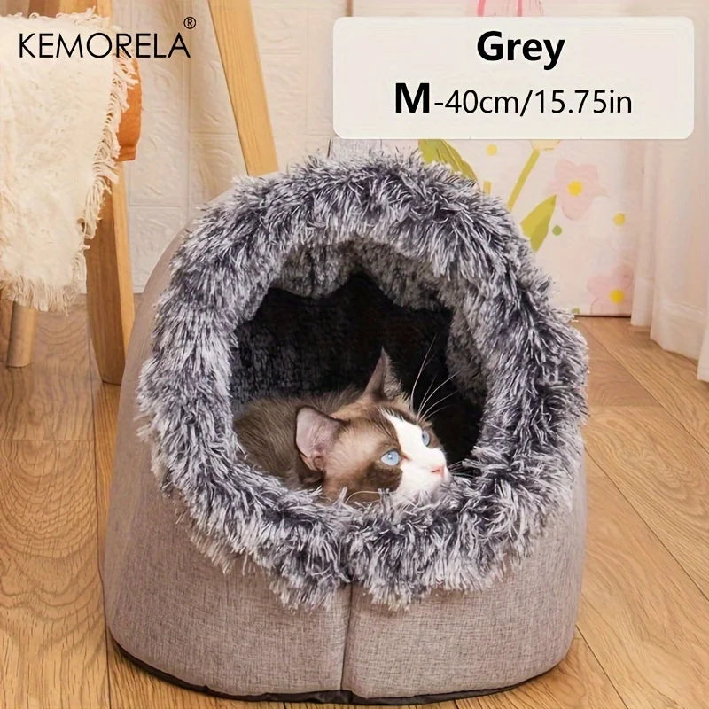Cozy Cat Sleeping Cave Puppy House for Indoor Cats & Small Dogs