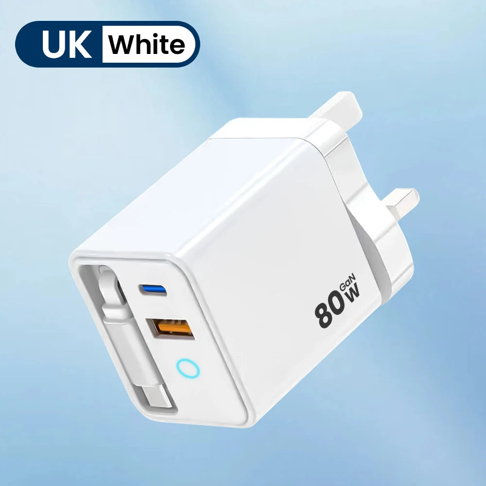 Scalable Data Cable for Iphone Huawei A+C Full Protocol Multi Port Charging Head