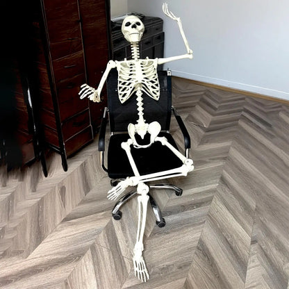 Halloween Realistic Body Bones Life Size Human Skeleton With Posable Joints S