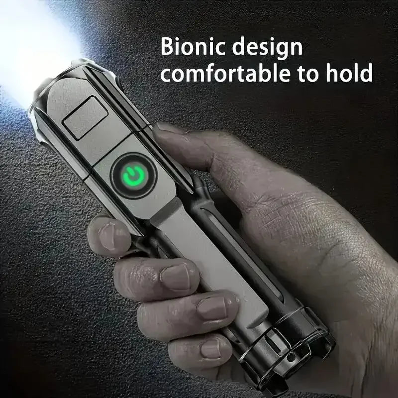 Rechargeable USB Waterproof Zoom Fishing Hunting Camping Torch