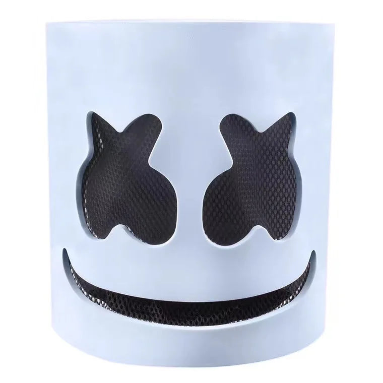 Halloween Light Up Mask Full Face LED Neon Marshmallow Mask