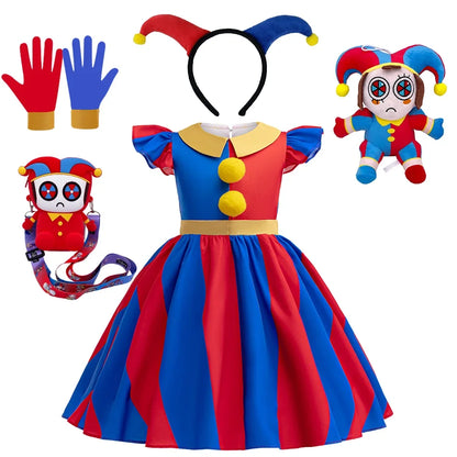 Halloween Amazing  Digital Circus Pomni Cosplay Costume
