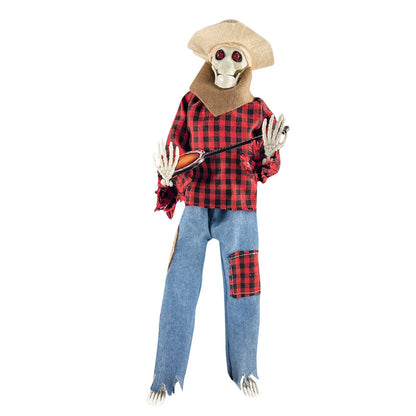 Halloween Fun Skull Playing Guitar Luminous Ornament Room Decor