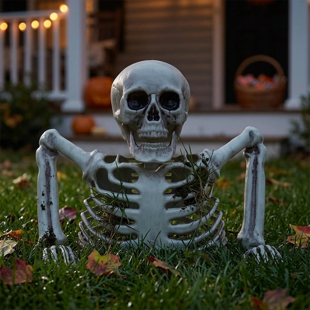 Halloween Realistic Skeleton Ornament with Movable Joints