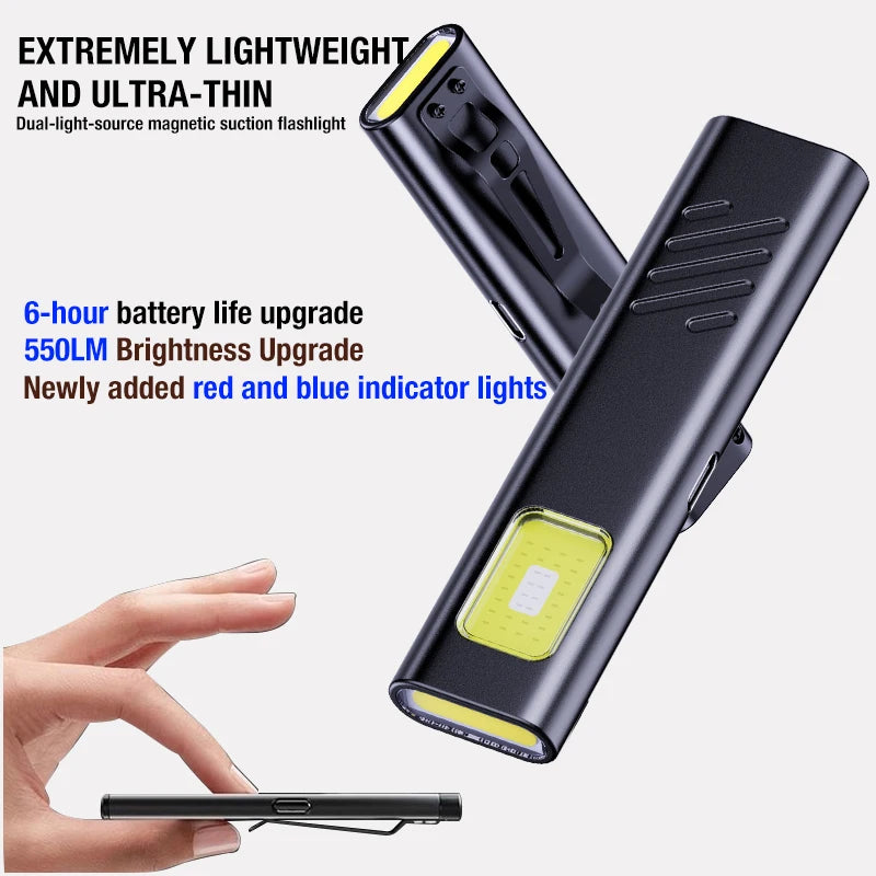 Mini portable outdoor maintenance emergency EDC flashlight