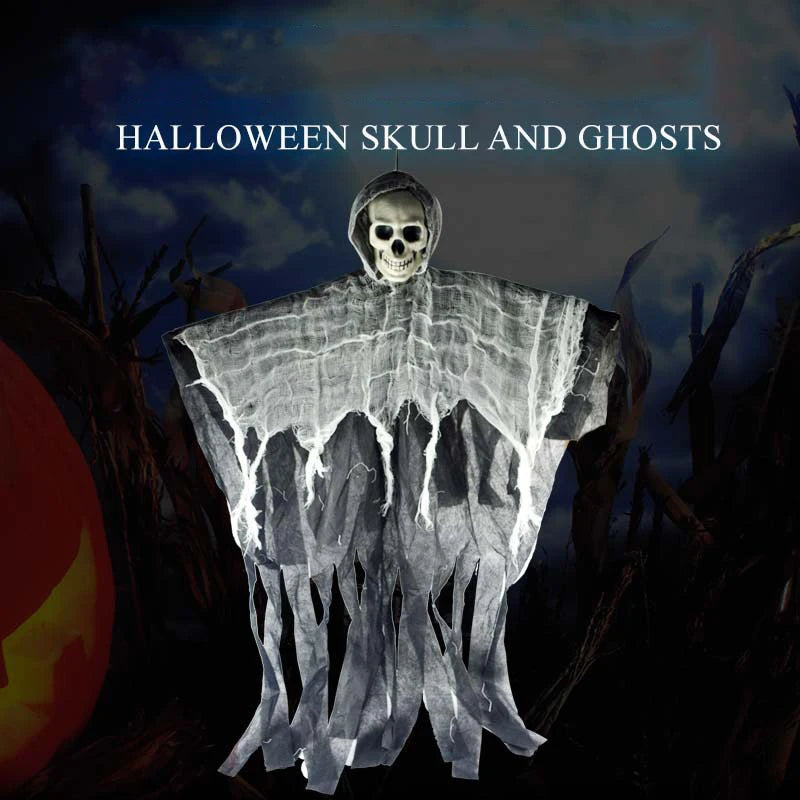 Halloween Hanging Skull Ghost Ornament Haunted House Decoration Horror Props