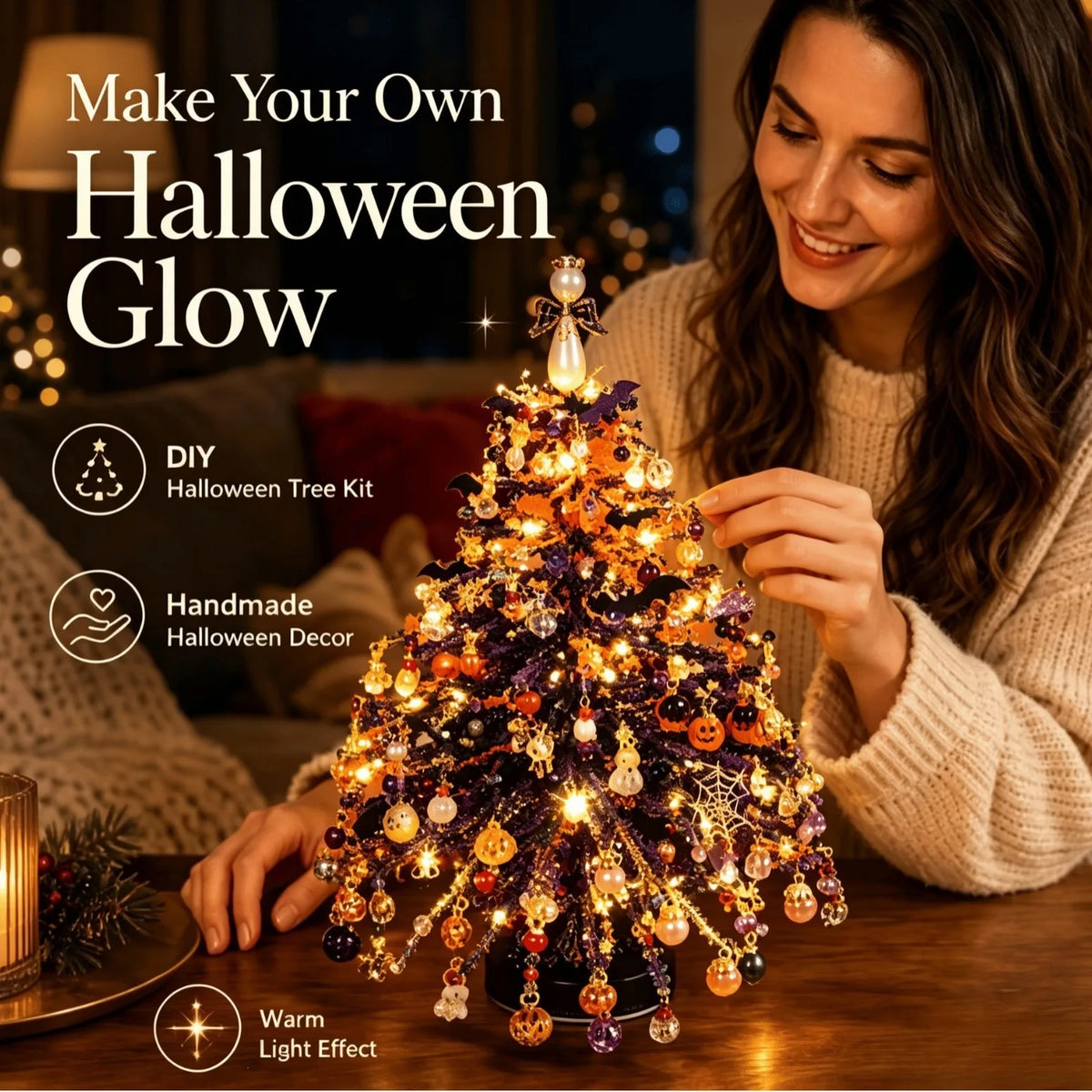 DIY Beaded Christmas Tree Kit Handmade Creative DIY Beading Project Set