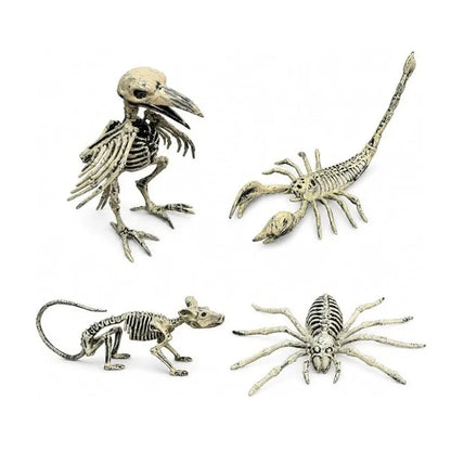 Halloween Animal Skeletons Plastic Skeleton Crow Mat Decorations