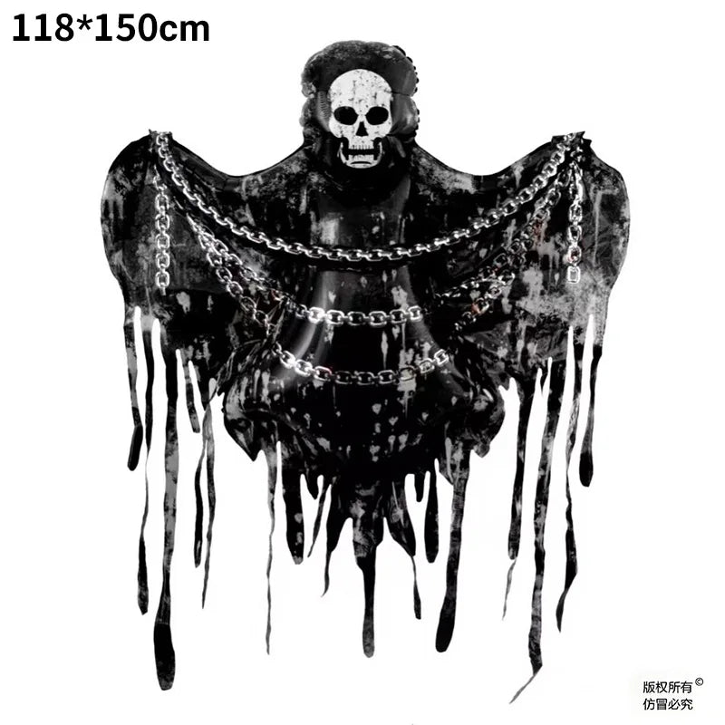 Halloween Balloon Giant Ghost Pumpkin Skull Castle Aluminum Film Standing Balloon