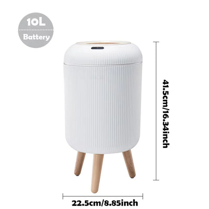 Automatic Trash Can with Lid,  Small Plastic Smart Trash Can,