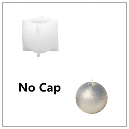 Nicole Christmas Bauble Candle Silicone Mold DIY Scented Candle Making Mould Xmas Gifts Tools