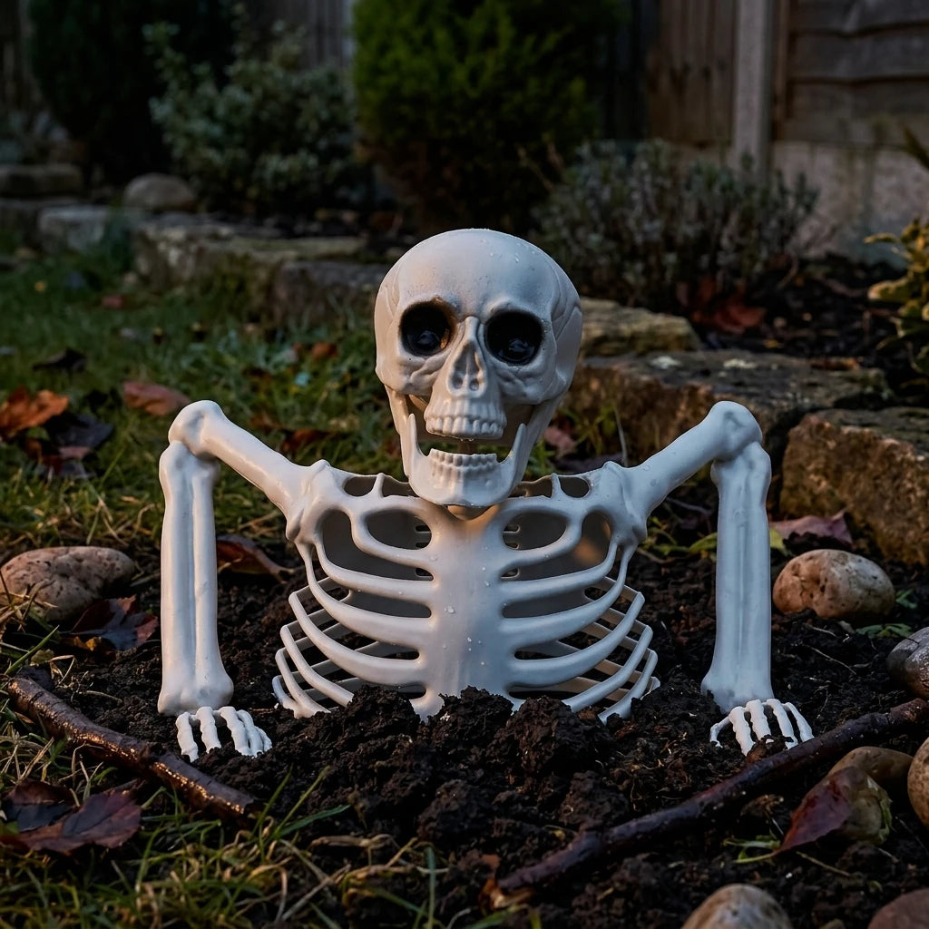 Halloween Realistic Skeleton Ornament with Movable Joints