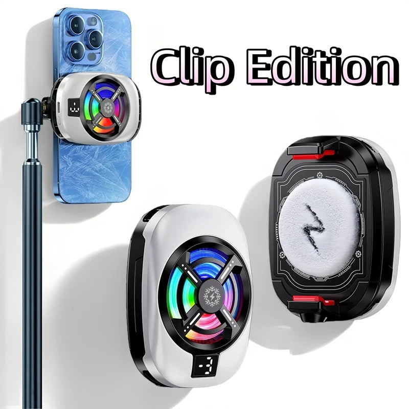 2IN1 Universal Portable Magnetic Clip Semiconductor Phone Cooler