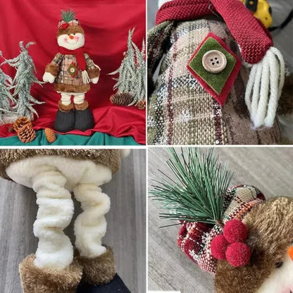 Christmas Decorations supplies trees Old Man Snowman Telescopic Figure