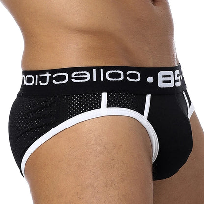 Qucik-Dry Sexy Men Briefs Breathable Mens Slip Cueca Male Panties Underpants Briefs