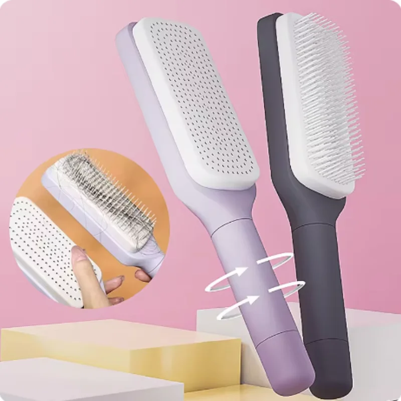 One-key Cleaning Hair Loss Airbag Scalp Massage Comb Anti-Static Hairbrush