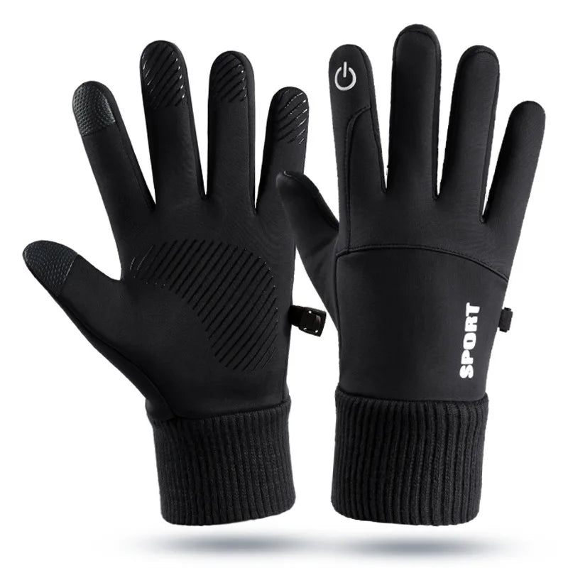 Winter Warm Full Fingers Waterproof Windproof Touch Screen Fleece Gloves