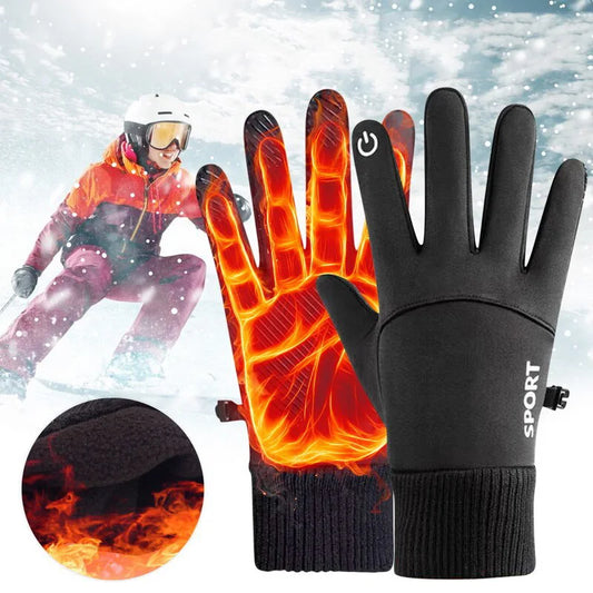 Winter Warm Full Fingers Waterproof Windproof Touch Screen Fleece Gloves