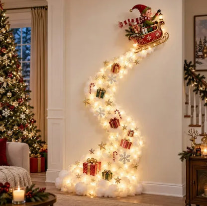 Christmas Magic Trail Wall Light-LED Glowing Christmas Scene Wall Decoration