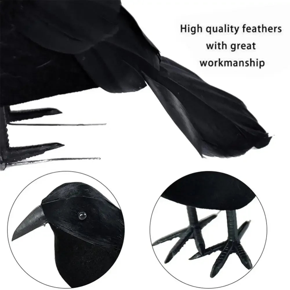 Halloween Decoration Simulation Black Crow Raven Bird Repellent Pest Control Pigeon