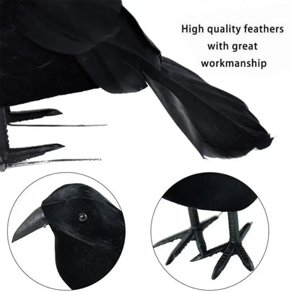 Halloween Decoration Simulation Black Crow Raven Bird Repellent Pest Control Pigeon