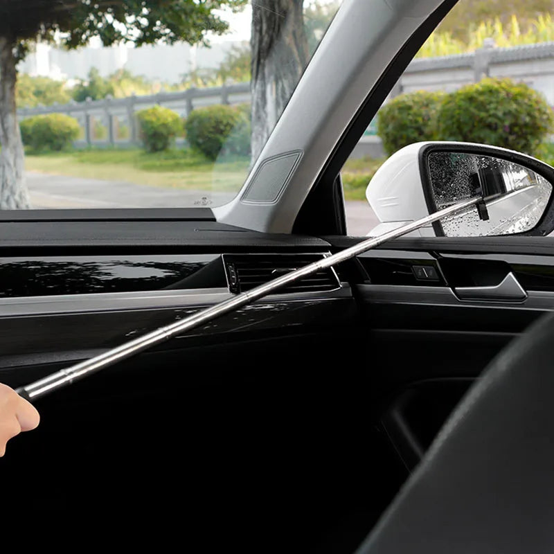 Car Rearview Mirror Wiper Cleaning Tool Auto Glass Mist Cleaner Scraper