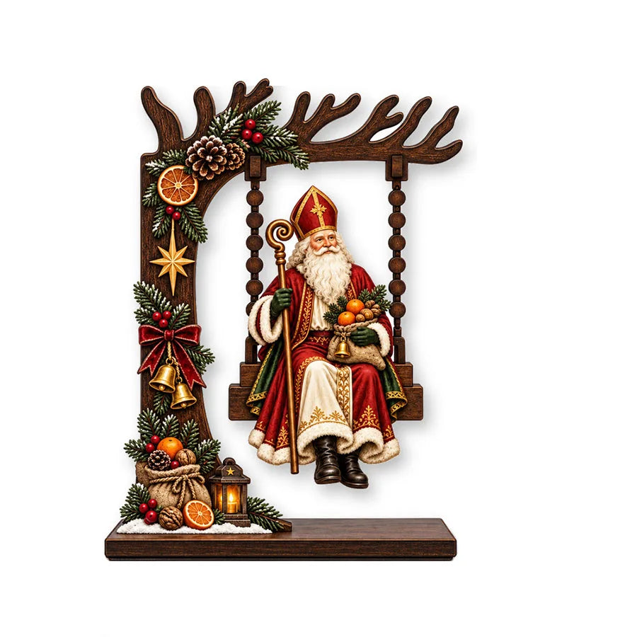 Wooden Christmas Decoration Ornaments, Fun Swing-Themed Christmas Crafts