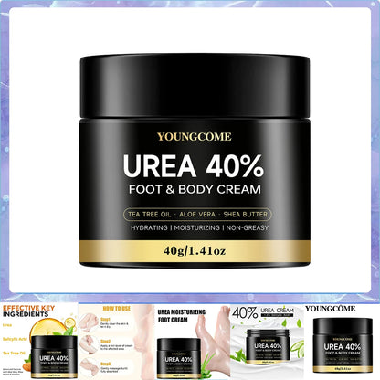 Intensive Repair Moisturizer for Dry Cracked Feet, Heels, Knees & Hands, Dead Skin Remover