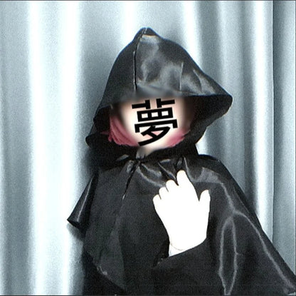 Halloween  Adult Solid Costume Death Cloak Medieval Hooded Costume