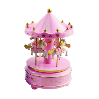Creative Fantasy Christmas Holiday Decor Carousel Music Box