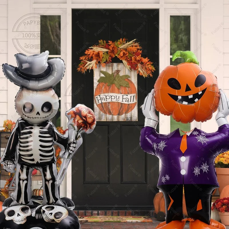 Halloween Balloon Giant Ghost Pumpkin Skull Castle Aluminum Film Standing Balloon