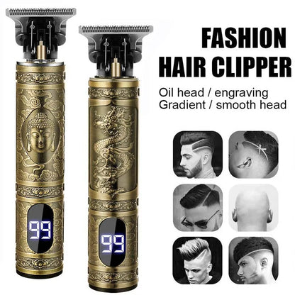 New Hair Clipper For Men's Beard Shaver Professional Version of Wireless Electric  Hair Trimmer Retro T9 Hair Cutting Machine