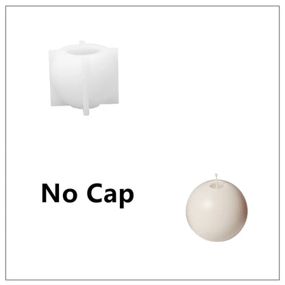Nicole Christmas Bauble Candle Silicone Mold DIY Scented Candle Making Mould Xmas Gifts Tools