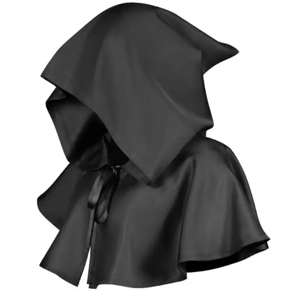 Halloween  Adult Solid Costume Death Cloak Medieval Hooded Costume