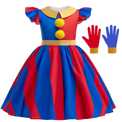 Halloween Amazing  Digital Circus Pomni Cosplay Costume