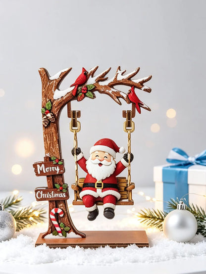 Wooden Christmas Decoration Ornaments, Fun Swing-Themed Christmas Crafts